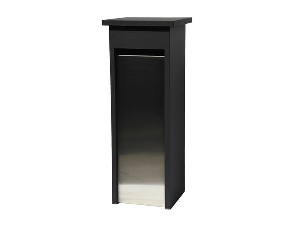 De Witte EX116 brievenbus blauwe hardsteen zwart/inox