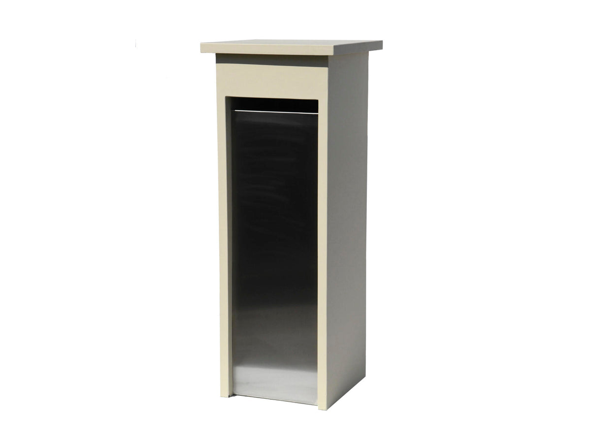De Witte EX212 brievenbus blauwe hardsteen beige/inox