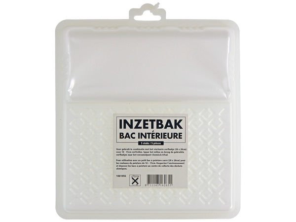 insert jetable pour bac à peinture 20cm 5 pièces