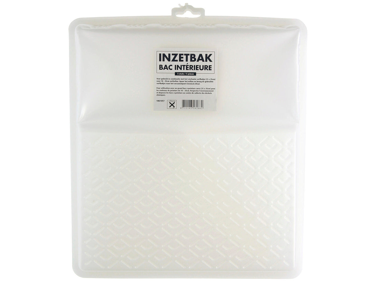 inzetbak voor verfbak 25cm 5 stuks