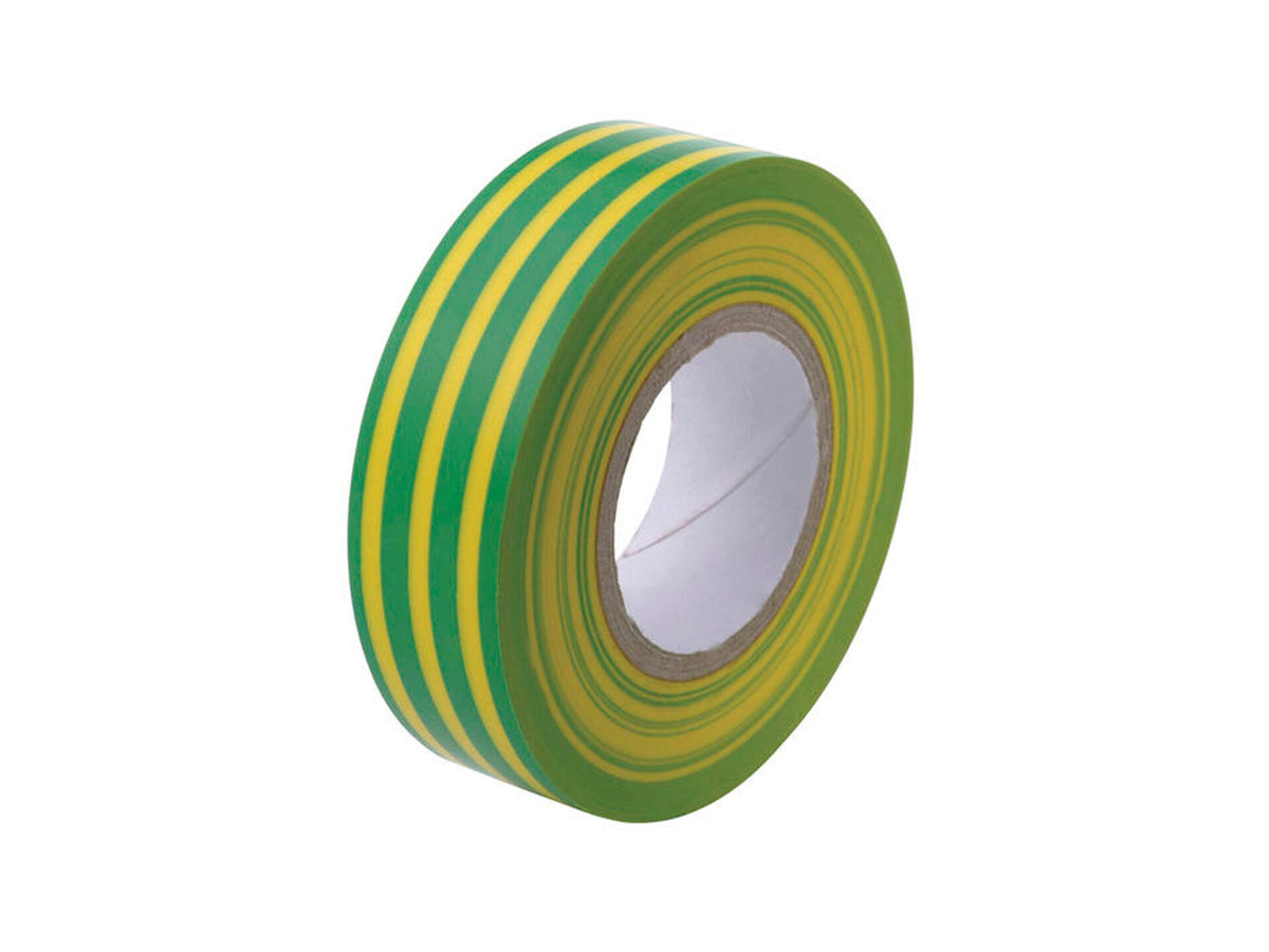 Profile isolatietape 10m x 15mm geel-groen