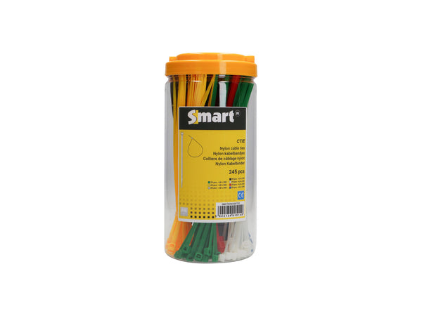 Smart collier serre-câble 4,8x200 mm 245 pièces