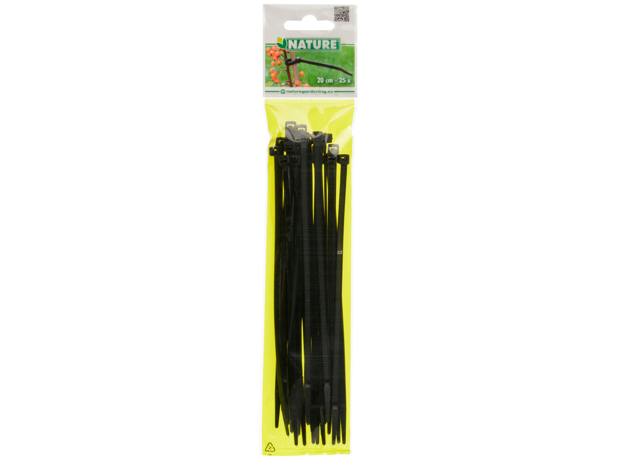 Nature kabelbinder 20cm 25 stuks