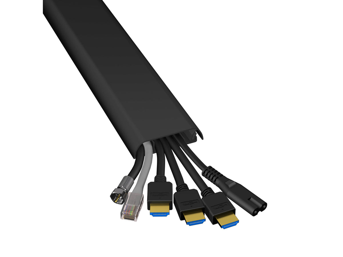 Profile kabelgoot TV 60x15 mm 1m zwart