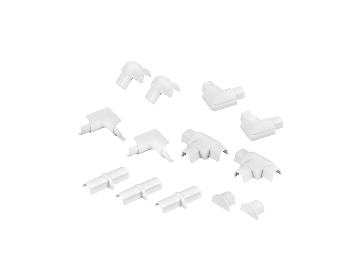 D-Line kabelgoot adapter set 16x8 mm wit