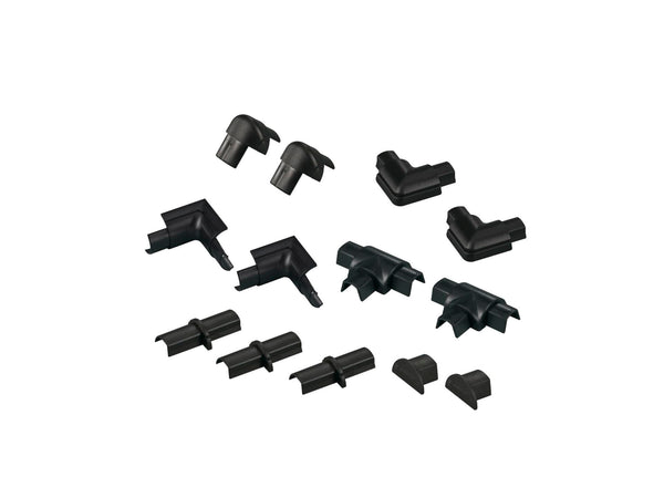 D-Line kabelgoot adapter set 16x8 mm zwart