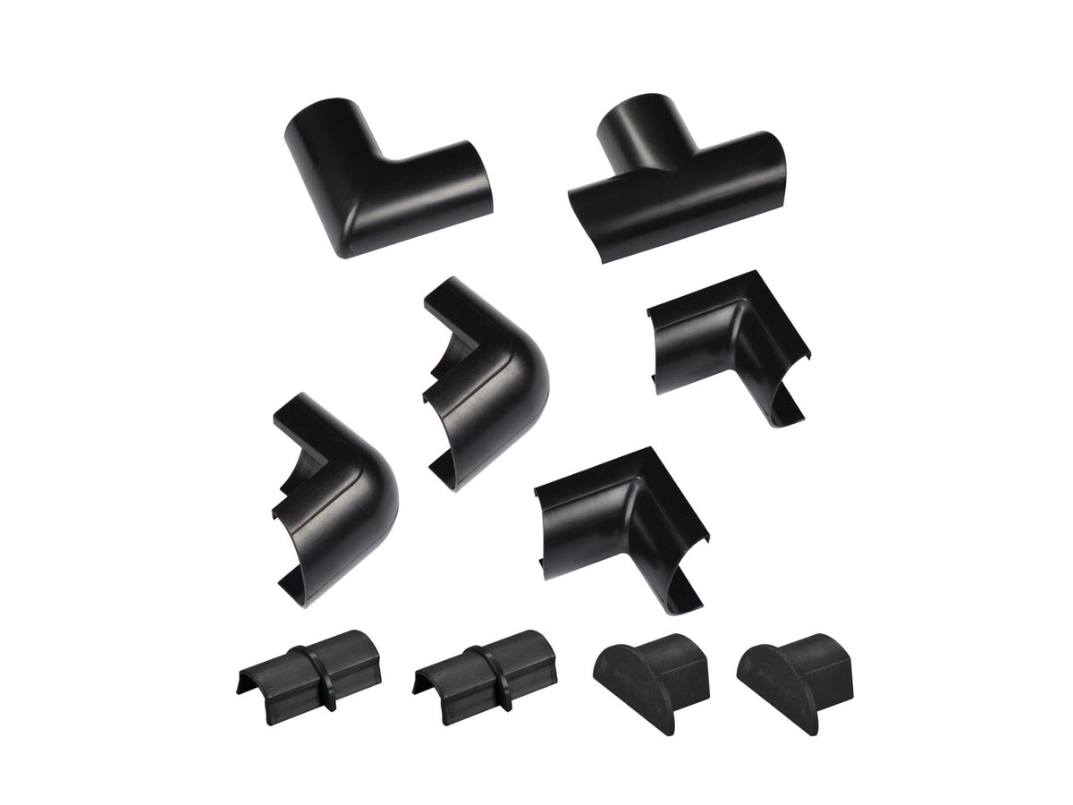 D-Line kabelgoot adapter set 30x15 mm zwart