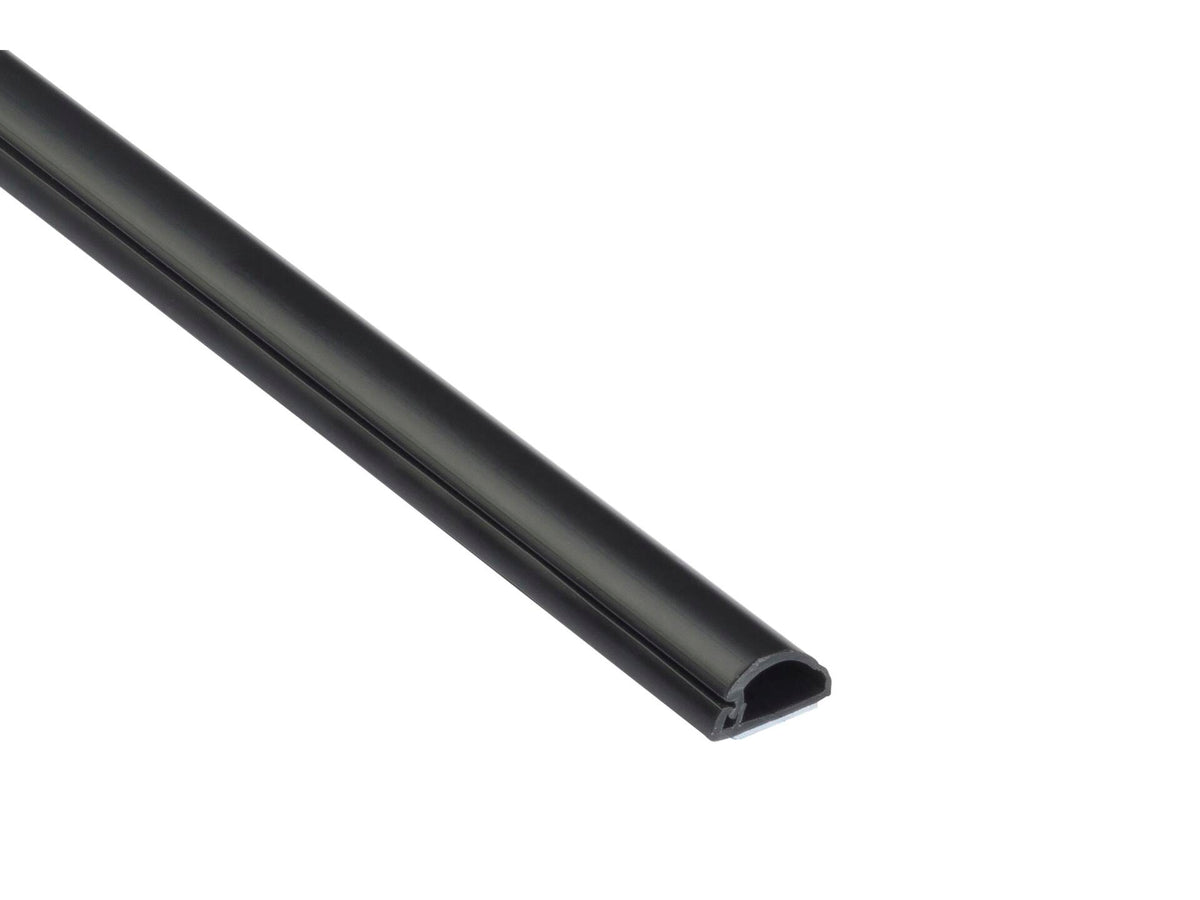 D-Line kabelgoot halve cirkel 16x8 mm 2m zwart