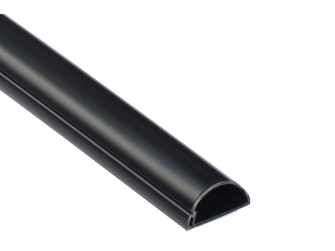 D-Line kabelgoot halve cirkel 30x15 mm 2m zwart