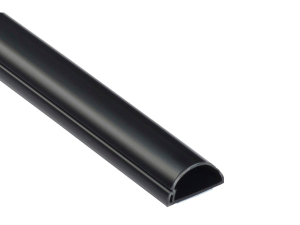 D-Line goulotte demi-cercle 30x15 mm 2m noir