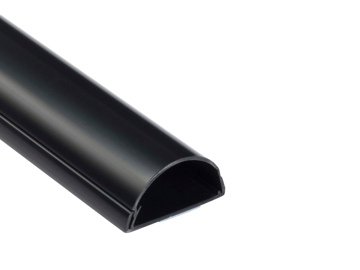 D-Line kabelgoot halve cirkel 50x25 mm 1,5m zwart