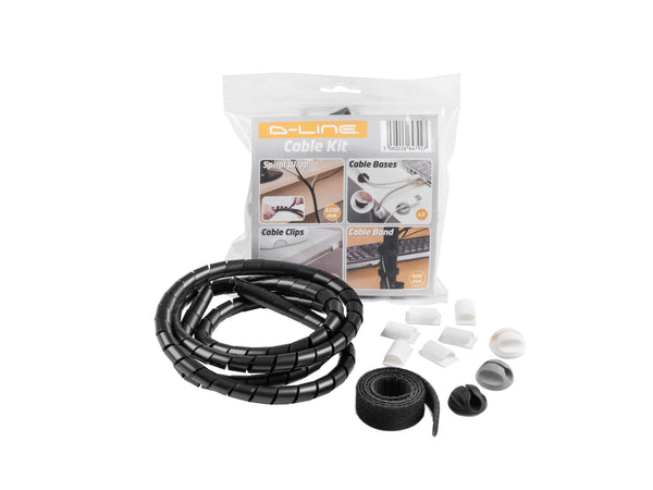 attache-câbles kit noir 4 pièces