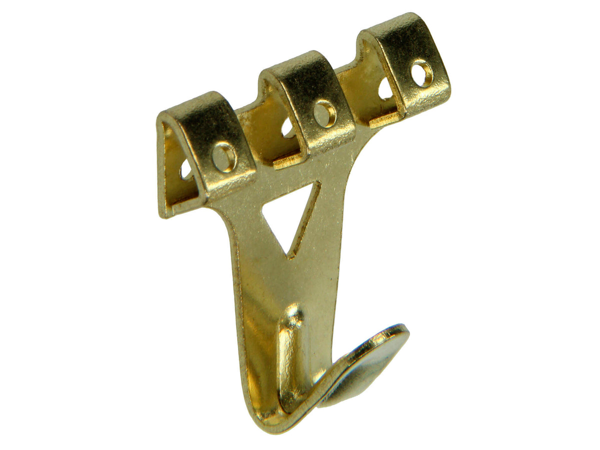 Mack kaderhaak 3,4x3 cm messing