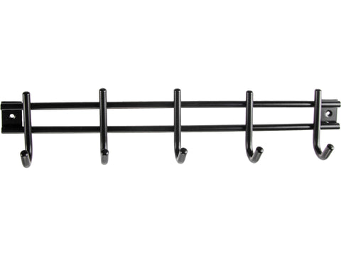 Linea Bertomani kapstok 5 haken 38x8 cm inox zwart