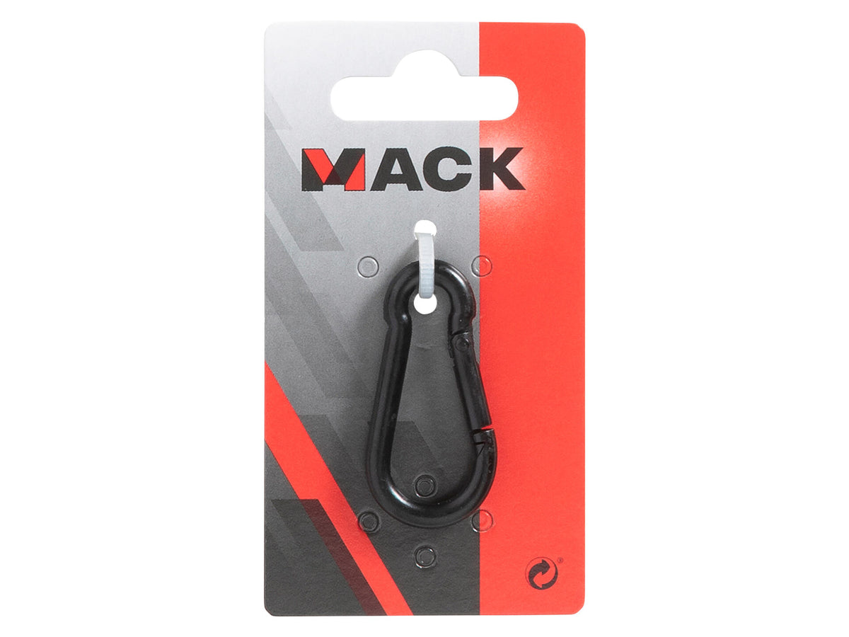 Mack karabijnhaak met veer 5x50 mm verzinkt zwart