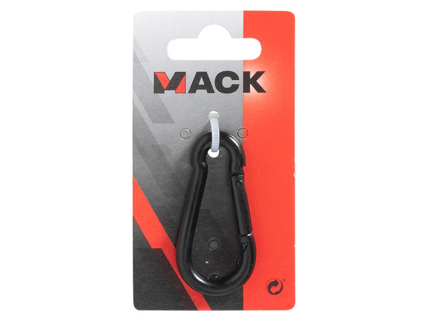 Mack mousqueton à ressort 6x60 mm zingué noir