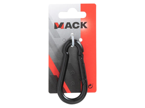 Mack karabijnhaak met veer 8x80 mm verzinkt zwart