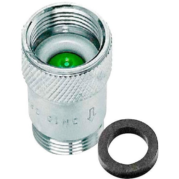 Keerklep type Eb chroom 3/8"FM