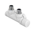 SET DE 2 CACHES BLANC POUR LE KIT ROBINETTERIE CHAUFFAGE UNI8