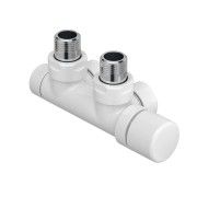 Set Van 2 Witte dopjes voor radiator kraanwerkset UNI8