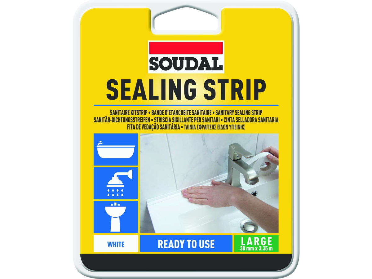 Soudal kitstrip voor badkamer 38mm 3,35m