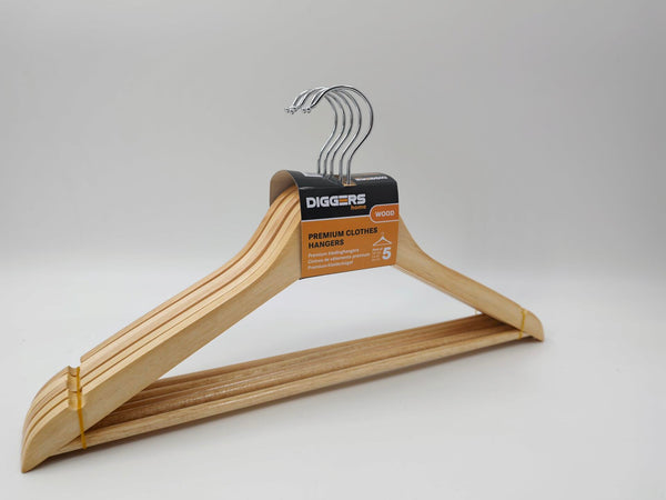 Diggers cintre bois 5 pièces