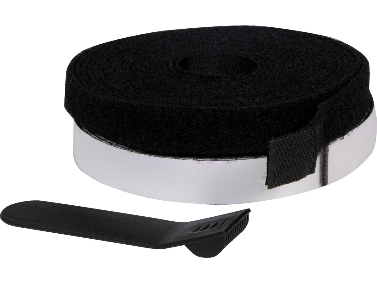 CanDo klittenband voor muggengaas 400cm x 15mm zwart