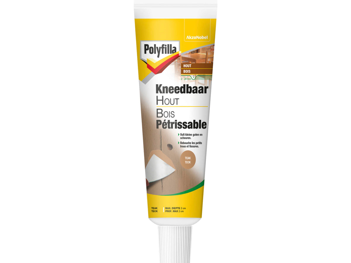 Polyfilla kneedbaar hout 75g teak