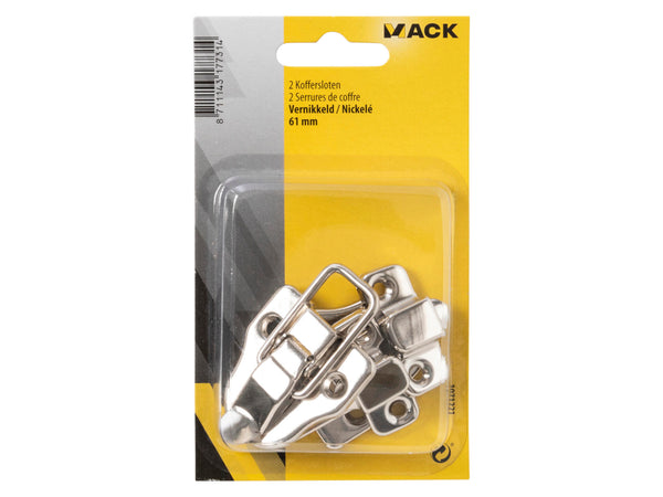 Mack kofferslot 61mm verzinkt 2 stuks