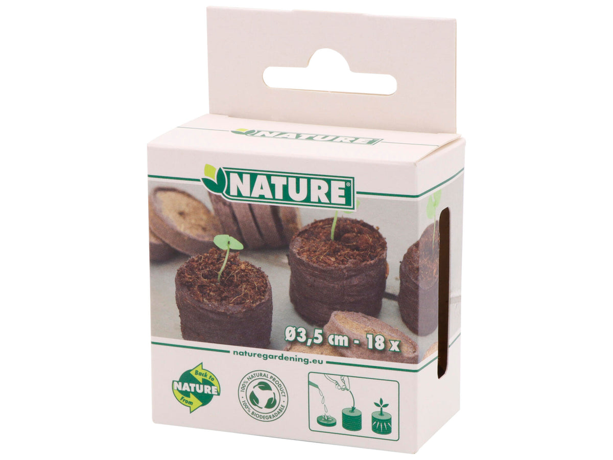 Nature kokostabletten 3,5 cm 18 stuks