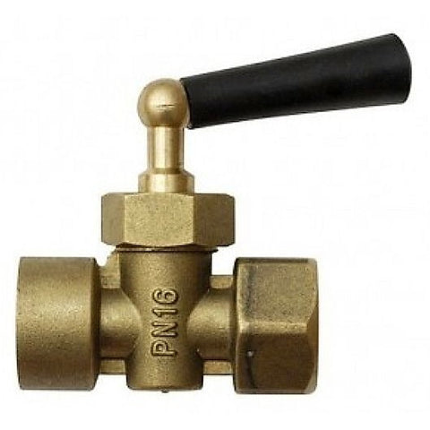Kraantje voor manometer 1/2" ff 10 bar