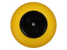 AVR kruiwagenwiel 400mm kunststof velg geel