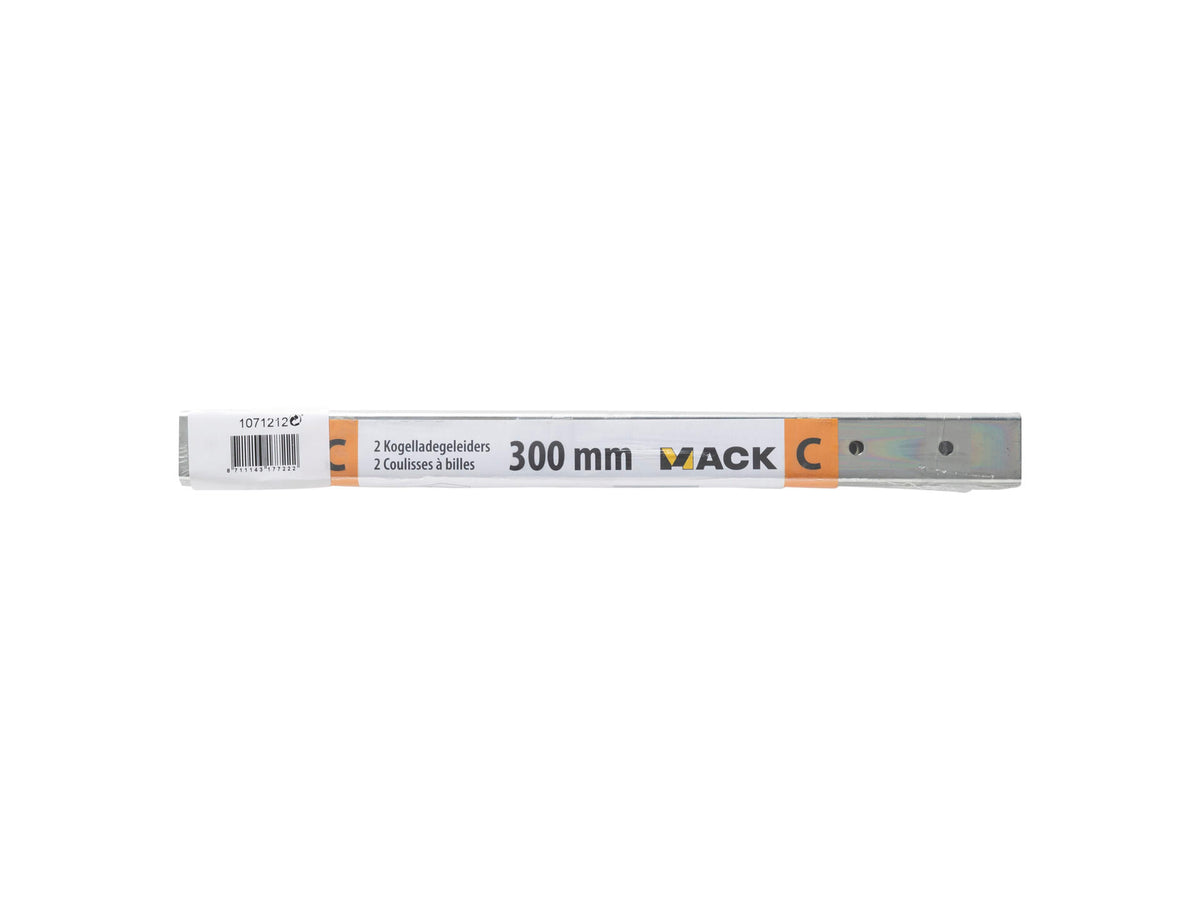 Mack ladegeleider deels uittrekbaar 30cm 2 stuks