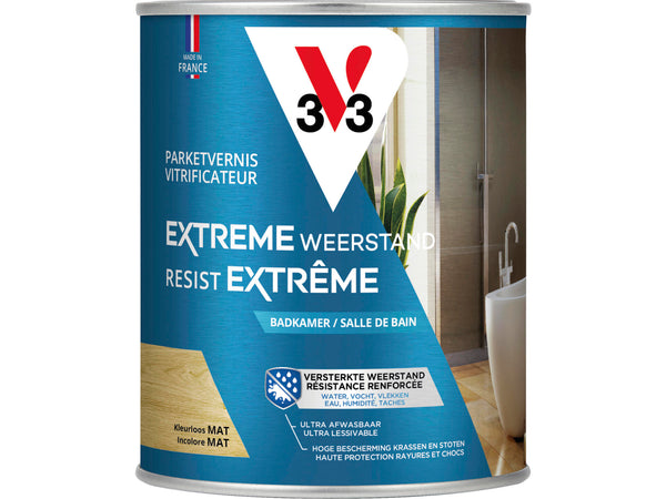 V33 vernis / lak badkamer mat 0,75l kleurloos