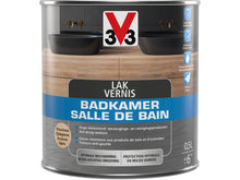V33 vernis / lak badkamer zijdeglans 0,5l kleurloos