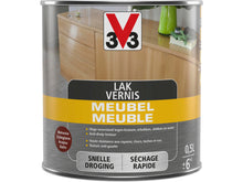 V33 vernis / lak meubel deco zijdeglans 0,5l mahonie