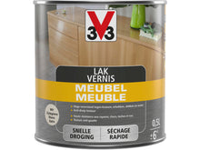V33 vernis / lak meubel deco zijdeglans 0,5l wit