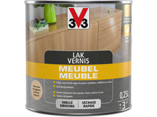 V33 vernis / lak meubel hoogglans 0,25l kleurloos