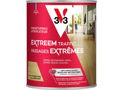 V33 Extreme Protection vernis / lak parket hoogglans 0,75l kleurloos