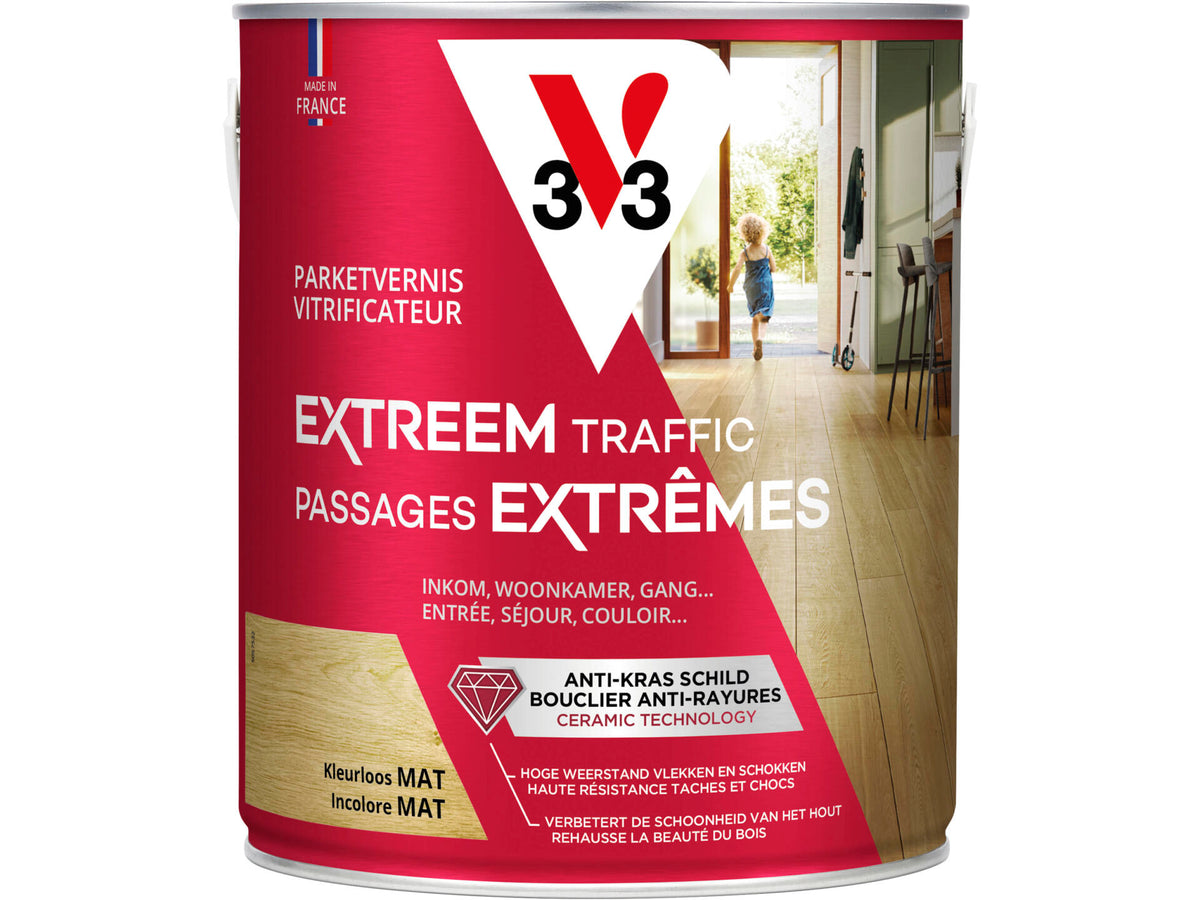 V33 Extreme Protection vernis / lak parket mat 2,5l kleurloos