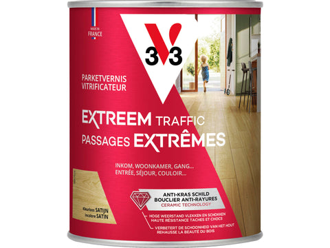 V33 Extreme Protection vernis / lak parket zijdeglans 0,75l kleurloos
