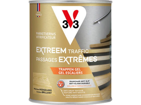 V33 vernis / lak trappen hoogglans 0,75l kleurloos