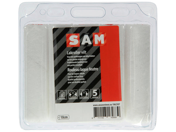Sam lakrol solventgedragen 10cm vilt 5 stuks
