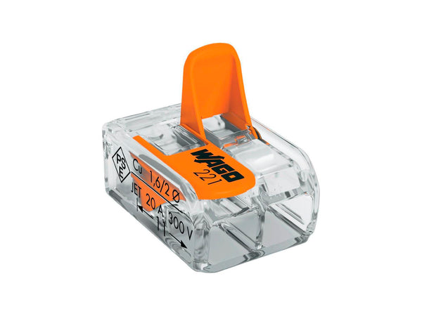 Wago Borne à levier 2x 0,2-4mm² 100 pièces