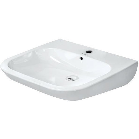 Lavabo dcode mindervaliden Duravit met overloop 60CM wit, wastafels — SKU DESCO-153223