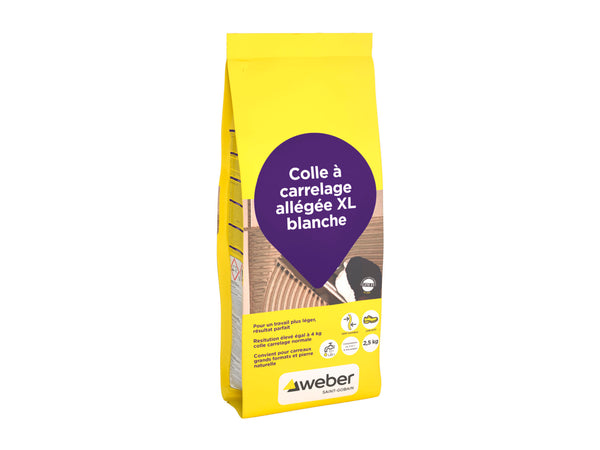 Weber Beamix colle à carrelage allégée XL 2,5kg blanc