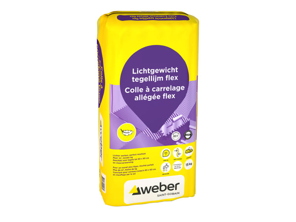 Weber Beamix colle à carrelage allégée flex 15kg