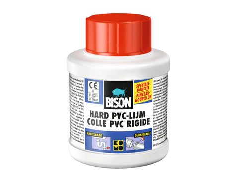 Bison lijm voor harde PVC 250ml transparant
