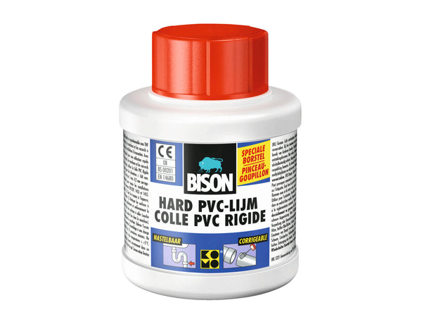 Bison lijm voor harde PVC 250ml transparant