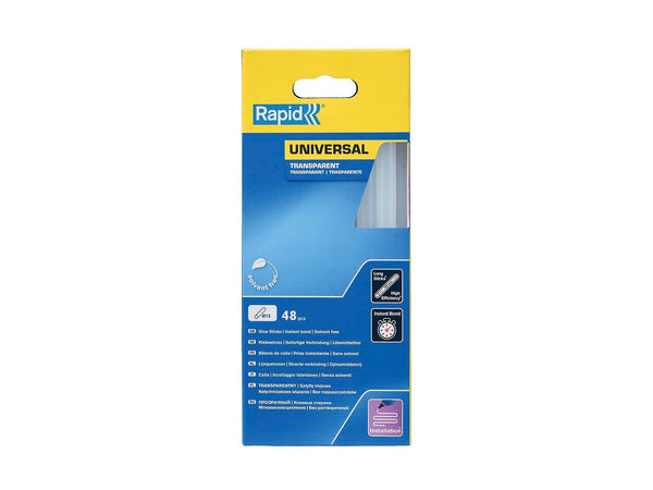 Rapid lijmpatroon universeel 12x190 mm transparant 48 stuks